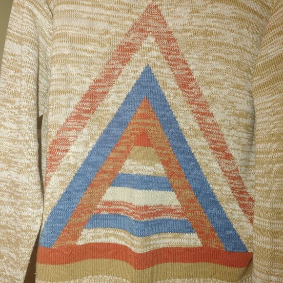 Vintage Women's Sweater Size Large XL Pullover Long Sleeve Crew Neck Tokens - Picture 3 of 9